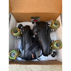 Sure-Grip Quad Roller Skates - Rebel Derby Extra wheels Size 7 (Women's 9)